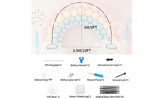 Pagpapadala ng balloon arch set