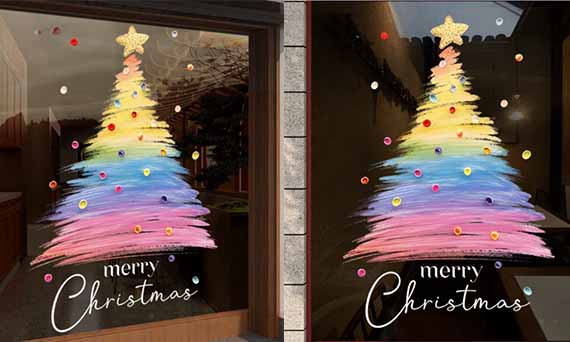 Ano ang Christmas Window Static Electricity Glass Door Sticker