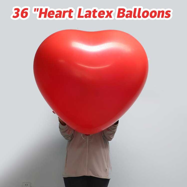 36 Inch Heart Shaped Latex Bballoon