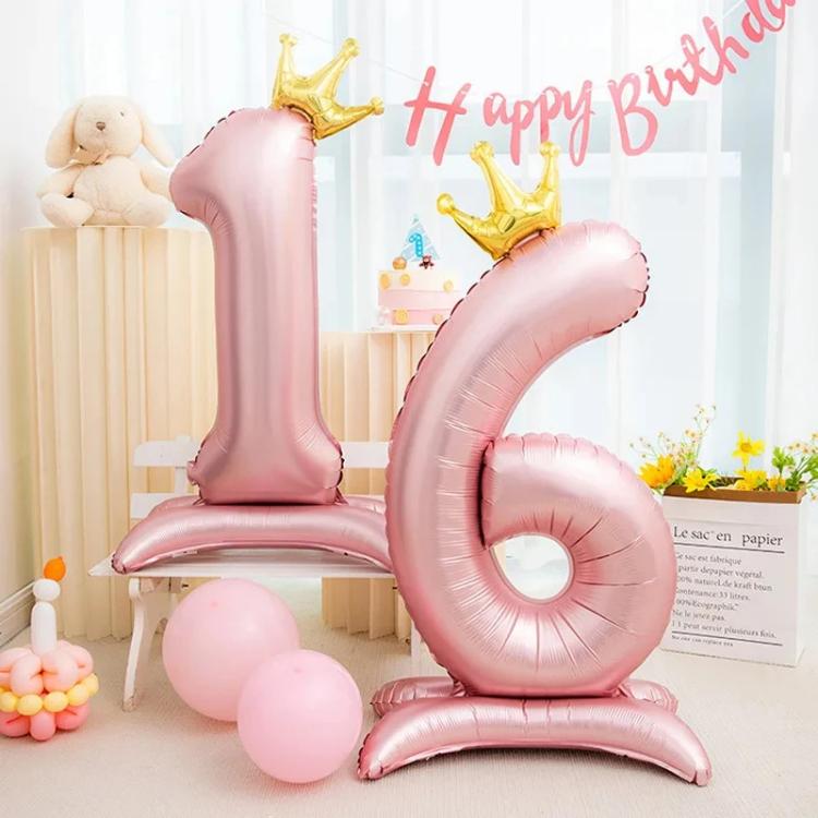 42 pulgadang Crown Number Balloon