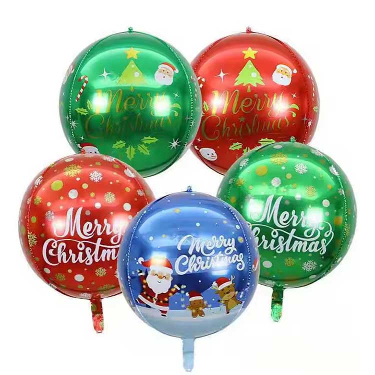 4D Maligayang Pasko Foil Balloon