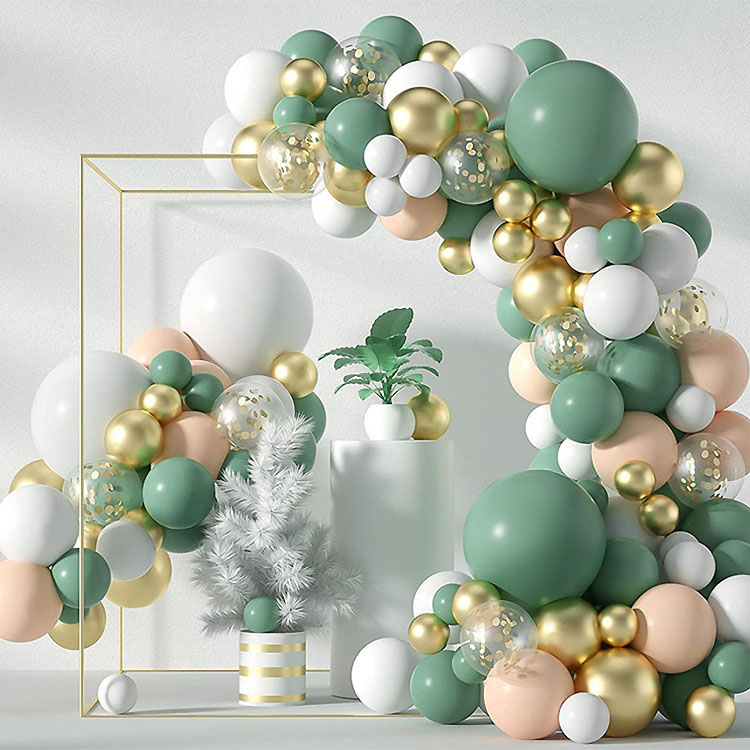 Baby Shower Sage Green Balloons Garland Arch Kit