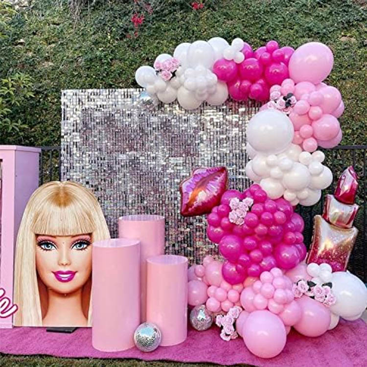 Barbie Pink Theme Balloon Chain Arch Set