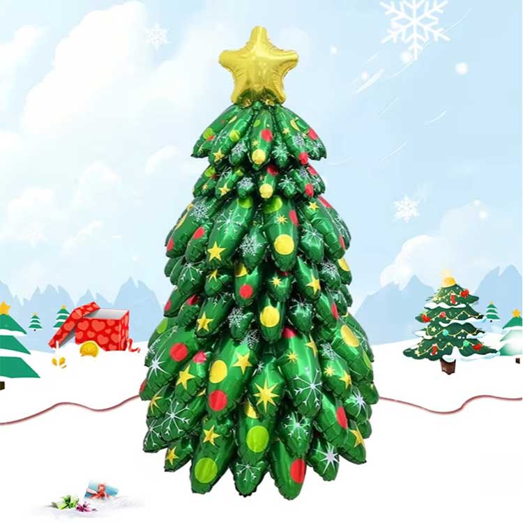 Christmas Tree Stand Up Foil Balloon