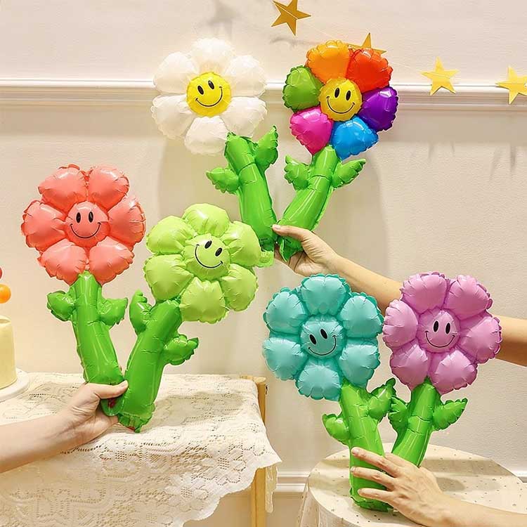 Handheld Sunflower Foil Balloon