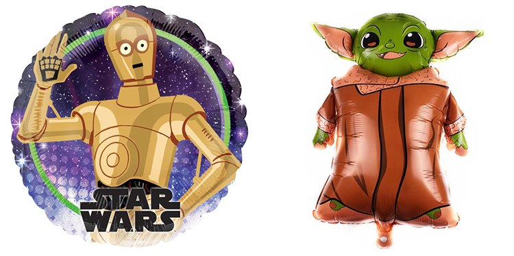 Star wars foil balloons