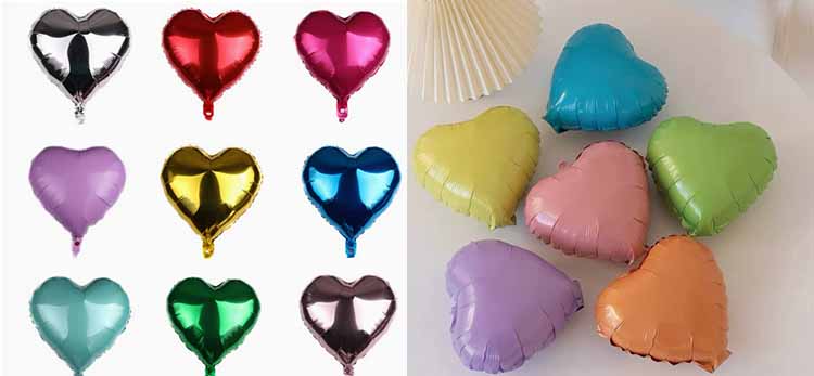 heart shaped foil balloon
