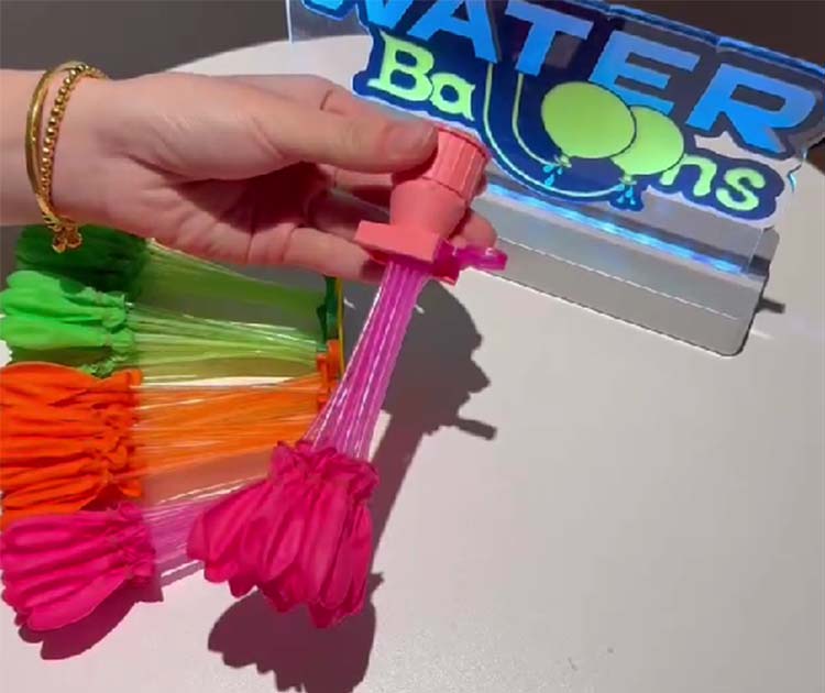 short-shaft water balloon