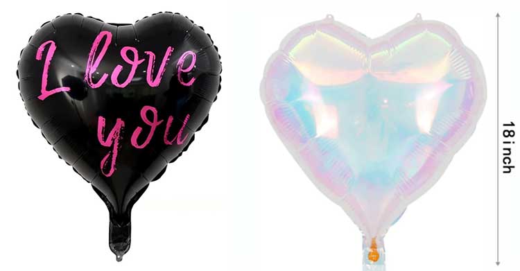 Heart Shaped Aluminum Foil Balloons Factory