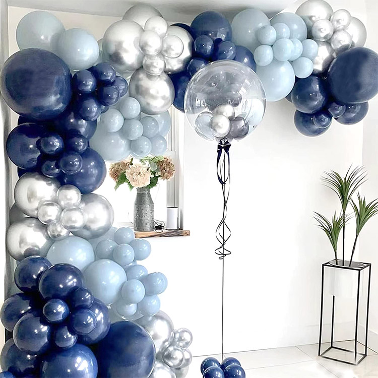 Night Blue at Ice Blue Balloons Garland Kit