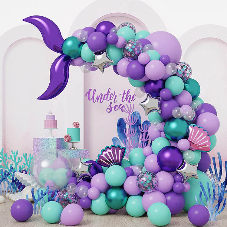 Ocean Theme Balloon garland arch kit