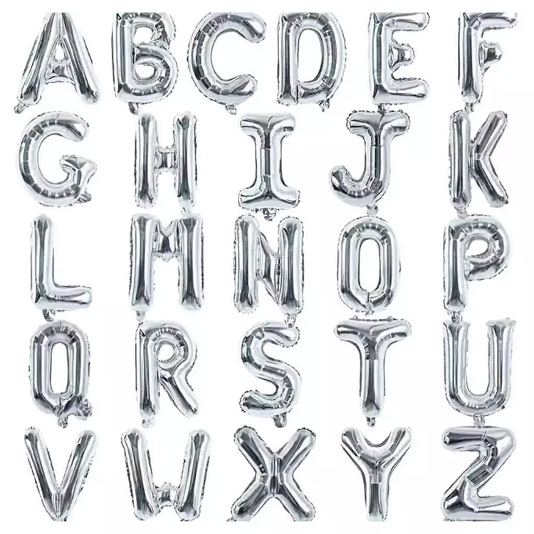 Silver foil letter lobo