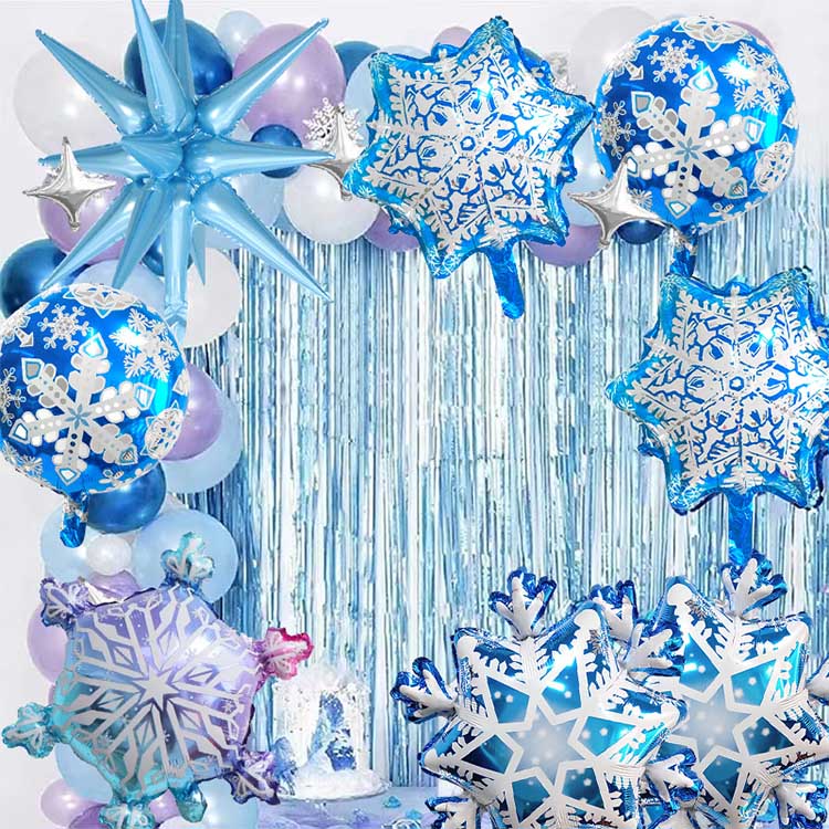 Snowflake foil balloon