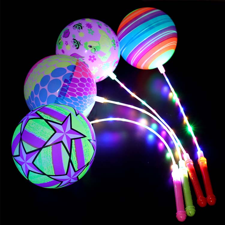 String bouncy bola na may mga ilaw ng LED