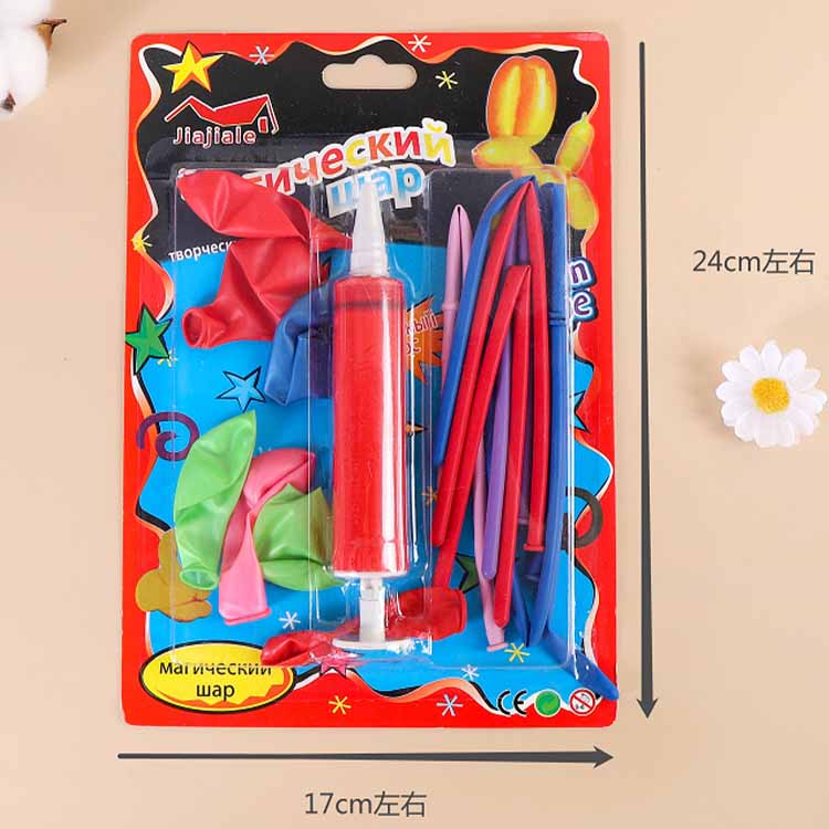 Suction card packing balloon